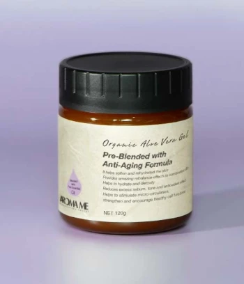 Organic Aloe Vera Gel - Pre-Blended with Anti-aging Formula for Mature Skin Type